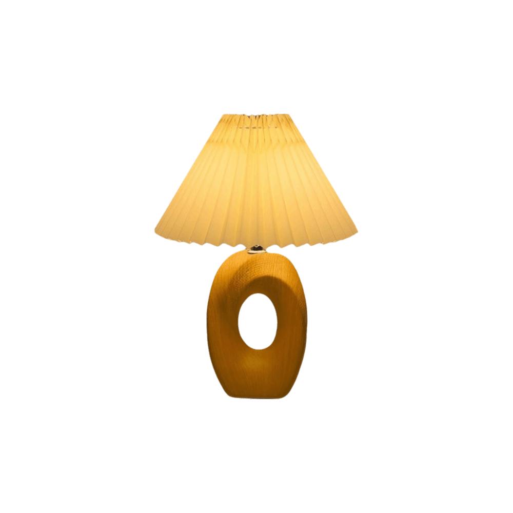 Pleated Design Desk Lamp Ceramic Base Minimalist Style Bedside Lamp Dimmable Advanced Atmosphere LED Desk Lamp Reading Light
