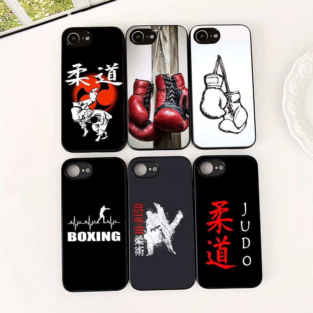 Strong Boxing Gloves Kickboxing Judo Phone Cover for Samsung Galaxy S25 S24 S23 FE Ultra Plus S7 Edge S25+ S23+ A56 5G Soft Case