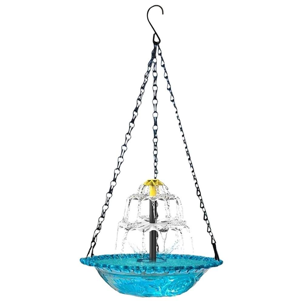 Cascade Hanging Bird Bath Fountain 3 Layer Bird Feeder Creative Bird Bath Bowl  Outdoor