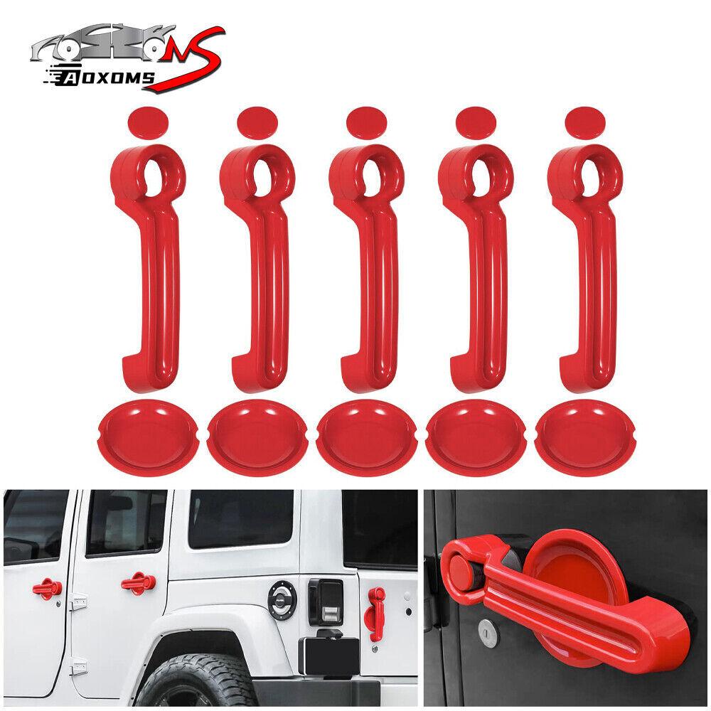 Door Handle Cover Tailgate Handle Trim for 07-17 Jeep Wrangler JK Accessories