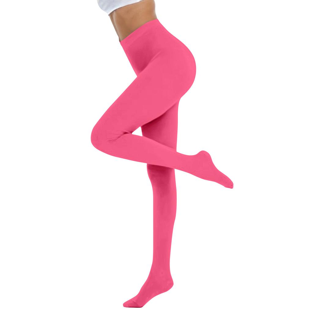 Damen Strumpfhose, einfarbig, weich, durchscheinend, bunte Strumpfhose, hohe Taille