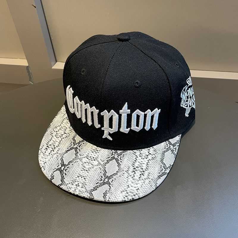 European and American Compton Youth Street Dance Flat-brim Hat Brim Men's Trendy Street Dance Hip-hop Hat Is a Hit Hat