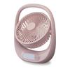 Doshisha Portable Fan with LED Dimming 2 Power 3 Airflow Pink Beige PBE Light, 2-Level Function, Sources, Levels, FBA-160B