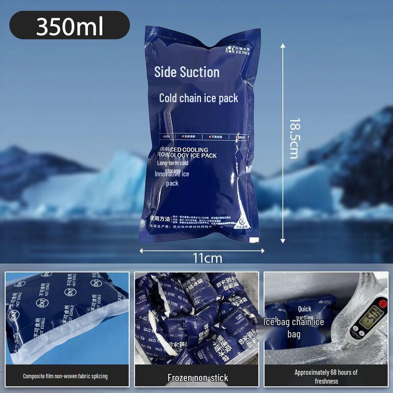 AISISHENG Reusable Self-Absorbing Ice Packs - 100 Count