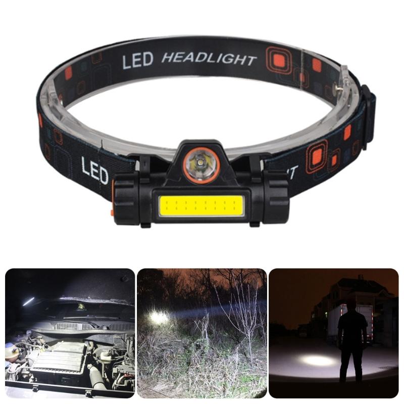 LED USB Rechargeable Headlamps Strong Magnetic Powerful Headlights Bright Waterproofs Head Torches For Outdoor Fishing