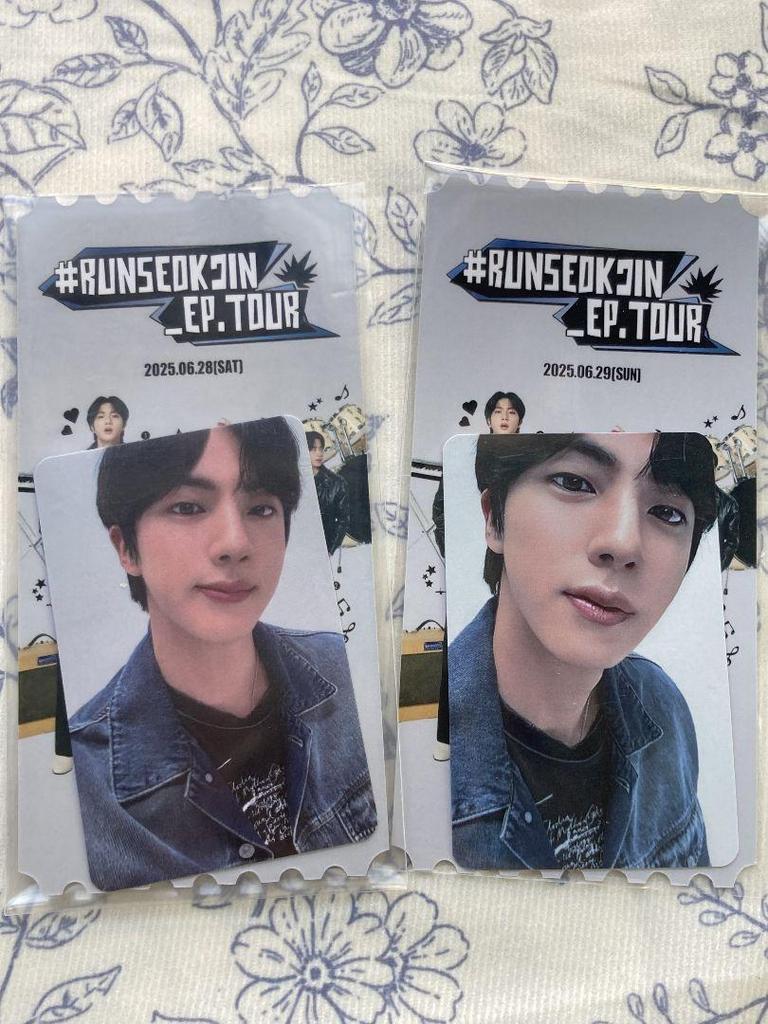 [USED] JIN RUNSEOKJIN_EP.TOUR 6/28/29 BTS Trading Card