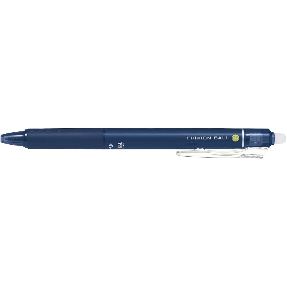 Pilot LFBK230EF10BB Rub-and-Erase Ballpoint Pen, Frixion Ball Knock, 0.5, Blue, Black, 10 Pcs