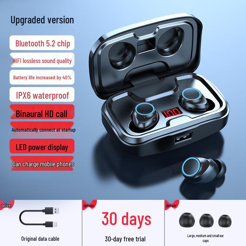 2026 Authentic Wireless Noise-Canceling Bluetooth In-Ear Headphones with Long Battery Life