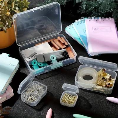 Durable Plastic Jewelry Storage Box with Multiple Compartments & Small Containers - Bead & Earring Suitable for DIY Jewelry