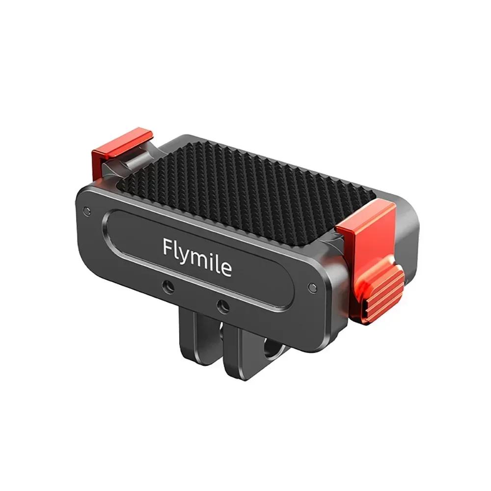 

Flymile Magnetic Adapter for DJI Action 5 Pro/4/3 Foldable Quick-release Port Quick Release Sport Camera Expansion Accessory