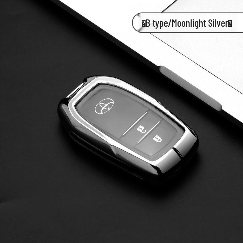 

Чехол для ключа Toyota для Camry, RAV4, Corolla, CHR, Highlander - Прочная защитная оболочка с застежкой