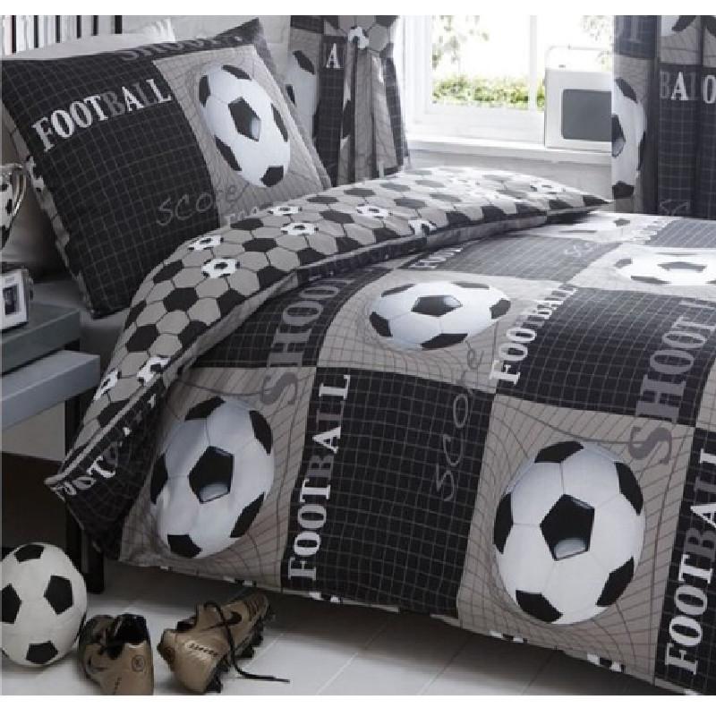 Ensemble de housse de couette imprimée Football avec impression numérique pour la décoration de la chambre d'adolescent