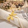 6 Pieces/set Elegant Napkin Holder Minimalist Insect Napkin Buckle  Valentines Day
