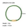 Jieding European & American Style Women's Stainless Steel Zircon Bracelet, Real Gold Plated. 