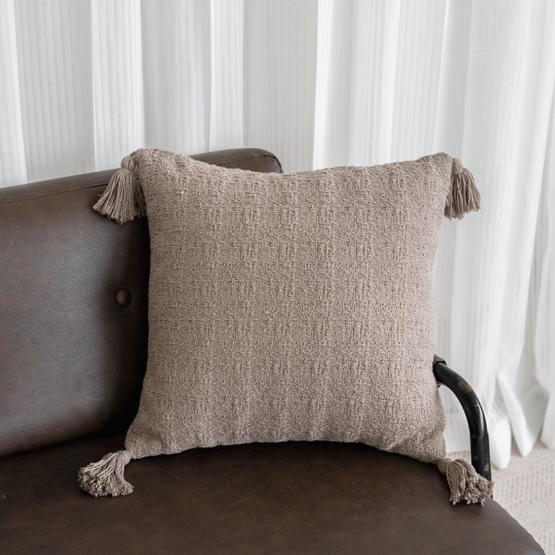 

Хлопковая и льняная подушка Инс Диван Маленькая поясничная подушка Прикроватное общежитие Студенческая наволочка без наполнителя Подушка Поясничная подушка Подушка для спины 45 * 45 (excluding core)