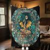 1pc Medieval ornate Baroque dragon blanket, al season lightweigh Poster blanket home office outdoor nap multifunc Poster blanketional blanket