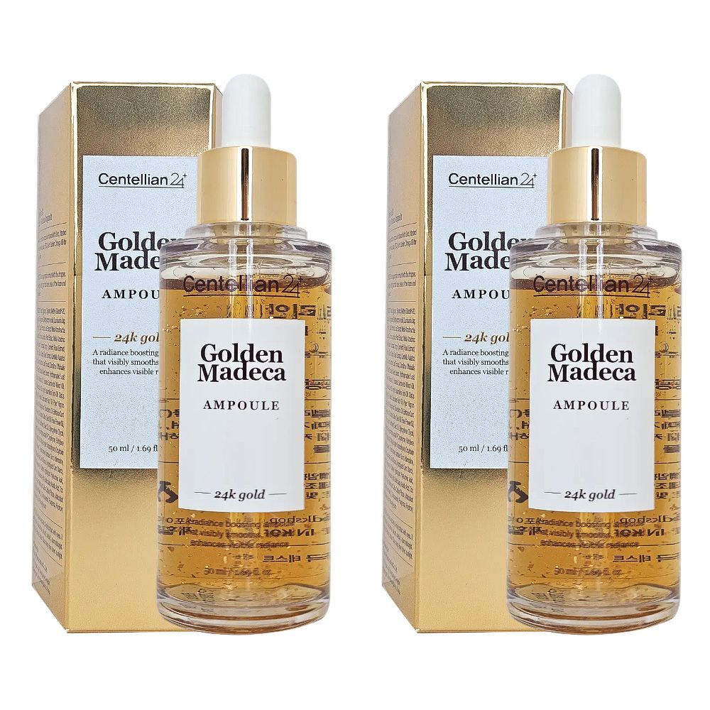 CENTELLIAN24 Dongkook Pharmaceutical Madeca 24K Gold Ampoule 50ml x 2 CENTELLIAN24 Madeca 24K Gold Ampoule 50ml x 2