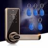 Home Security Smart Code Door Lock Keypad Card Intelligent Digital Keyless I-way Zinc Alloy Stainless steel Silver