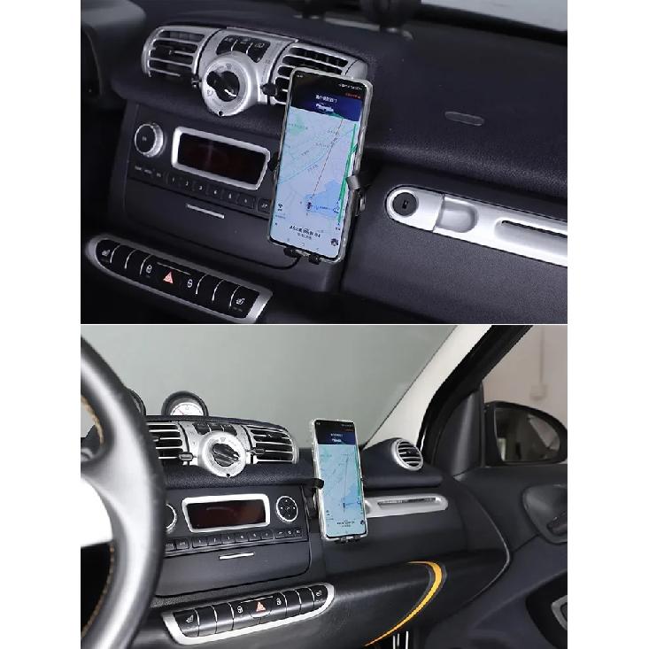 Für Benz smart 451 Fortwo 2011-2015 Auto Mittelkonsole Handyhalterung GPS Navigationshalterung Sitz Autozubehör