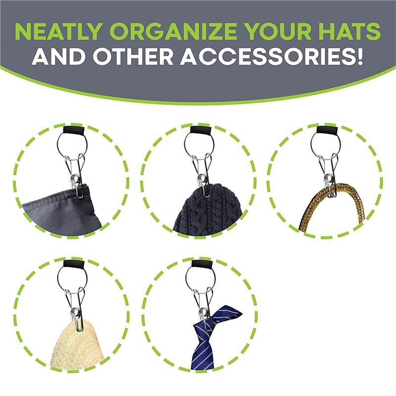 1 Pcs Cap Organizer Hanger Baseball Cap Holder Hat Organizer for Closet Sock Storage Caps Organizer Door Holder HMM