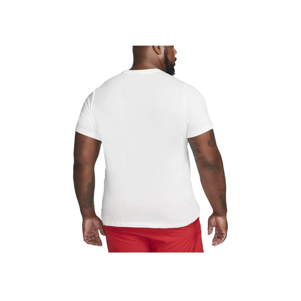 Nike Letter Print Quick-Dry Round Neck Short Sleeve T-Shirt Men Tops White DA1594-100