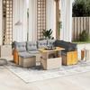 VidaXL Garden Lounge Set with Cushions 8 Pcs, Patio Sofas, Patio Furniture Set, Outdoor Furniture, Beige 3274076