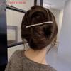 Hot 11cm Hairpin Women Metal Golden Strip Long Barrettes Hair Clips Vintage Hairpins Automatic Smooth Spring Clip Hairgrip