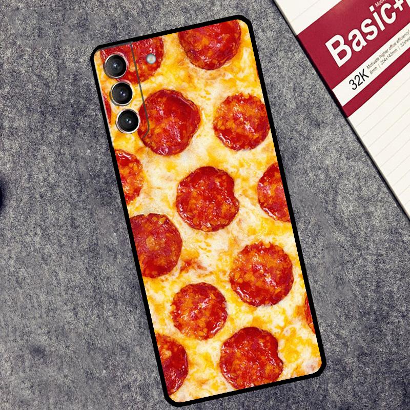 

Pizza Food Bacon Cheese Case For Samsung Galaxy S26 S25 S24 Ultra S20 FE S21 S22 S23 Plus S10 S25 FE Cover Couqe Galaxy S20 Plus
