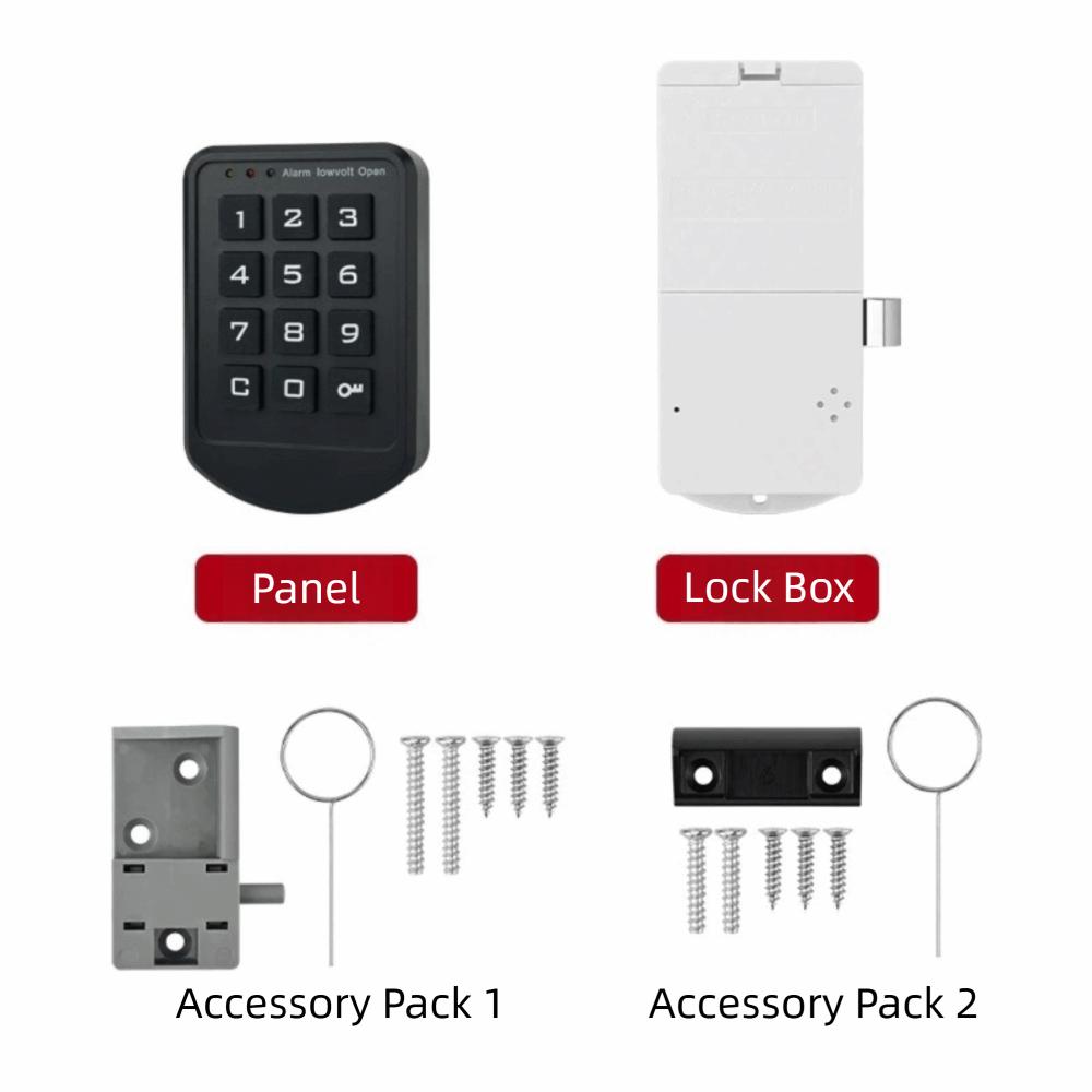 Battery Operated Digital Cabinet Lock Keyless Multi-function Cabinet Lock Home Security