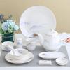 Ceramic Gold Rim Hotel Tableware Set