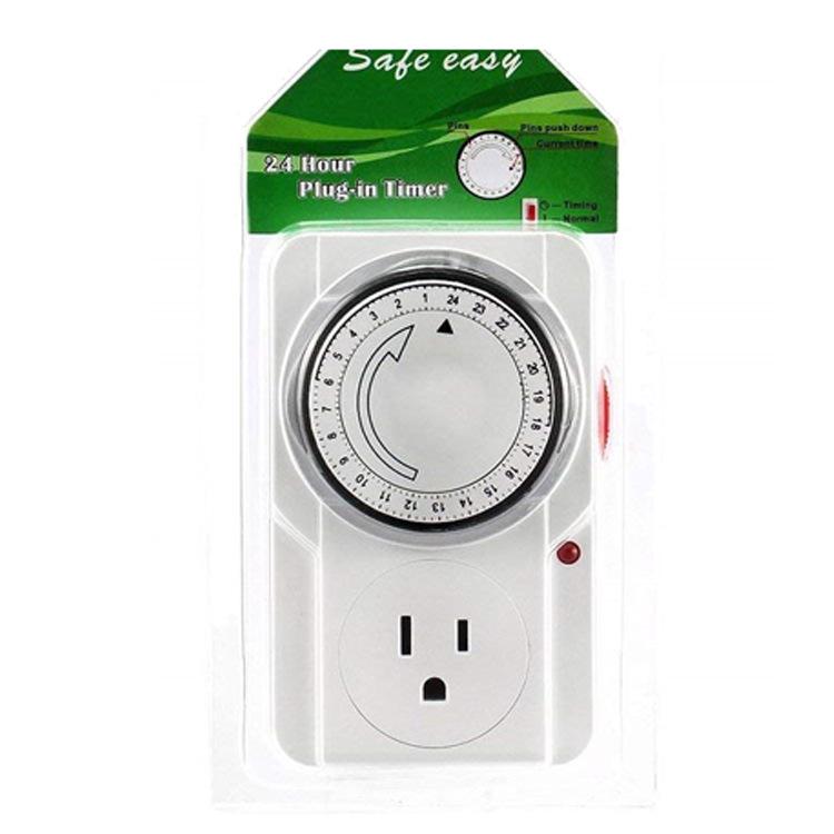 24-Hour Mechanical Timer Switch for US Outlets