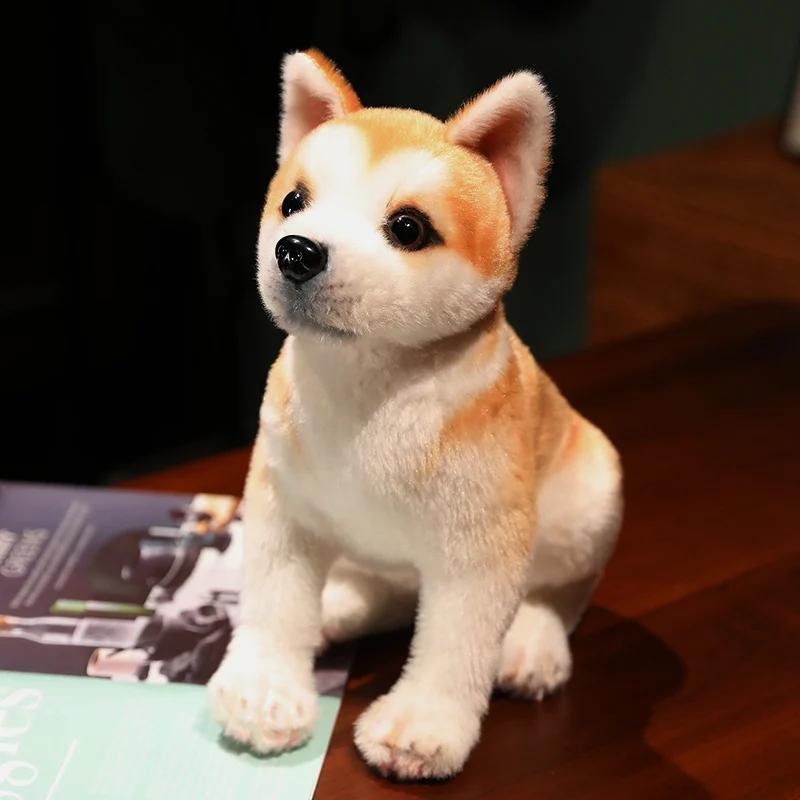 Hot new Akita dog plush toy Cute simulation dog Shiba Inu fluffy soothing girl doll birthday gift car