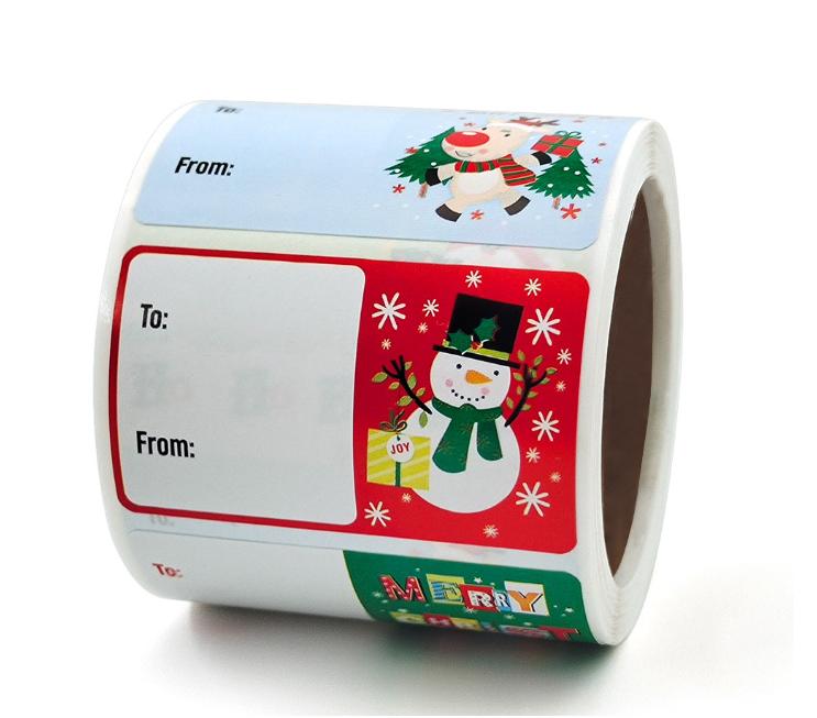 250/500 Autocollants Cartes de Vœux de Noël Festives et Décorations d'Artisanat, Finition Pailletée Auto-Adhésive, Autocollants Vintage Couleurs Assorties