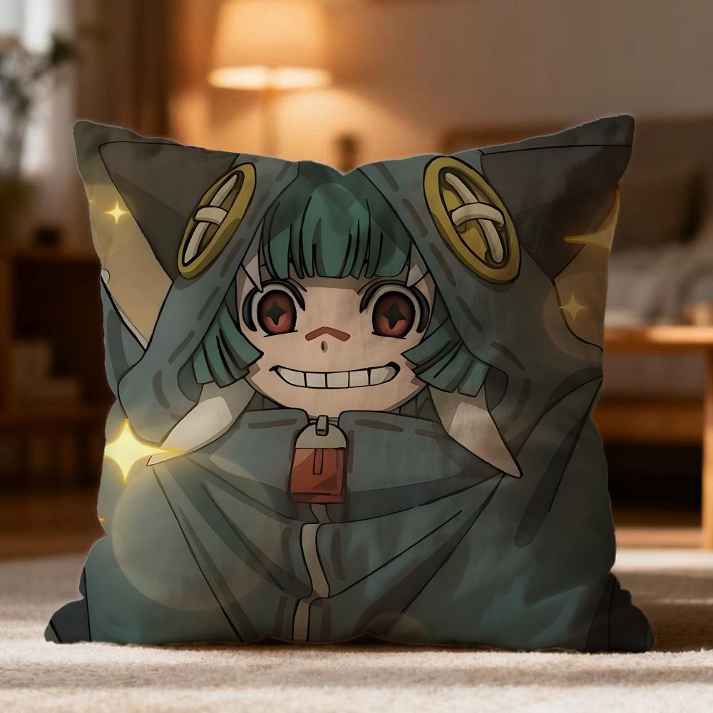 Popular GGachiakutaed Cushion Cover Soft Washable Pillow Case Multi-Scene for Couch Bed Travel Office Use