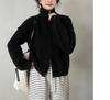 Foreign Trade New Double Zipper Reverse Set Design Sense Loose Simple Knitted Cardigan Solid Color Casual Sweater Jacket Women