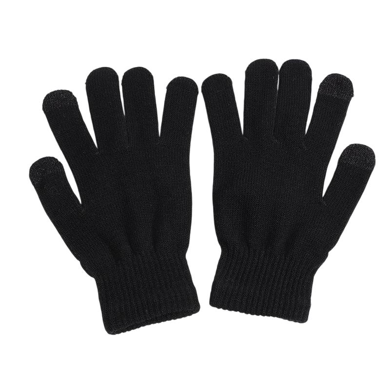 Men s Winter Thickened Knitted Touchscreen Gloves For Outdoor Cycling, Cold Protection And Warmth