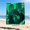 1pc Shogun Outdoor Personalized Flannel Blanket, Soft, Lightweight Personalized Flannel Blanket, Digital Printing,