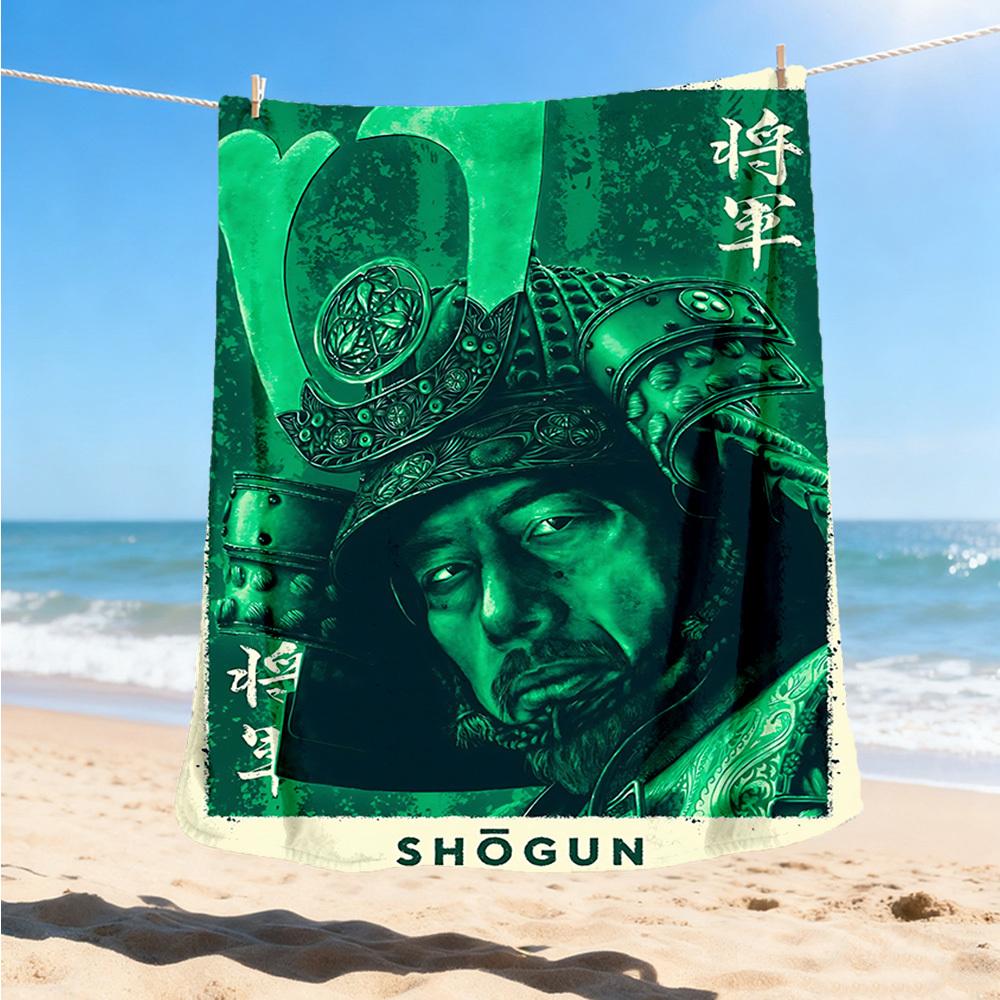1pc Shogun Outdoor Personalized Flannel Blanket, Soft, Lightweight Personalized Flannel Blanket, Digital Printing,