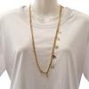 Chanel Necklace Gold Metal Women