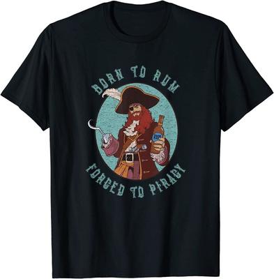 Born Rum Forced Piracy Funny Rum Unisex T-Shirt