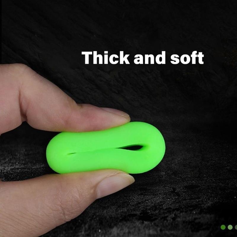 100pcs Silicone O Rings Retaining Clip Fishing Rod Protector Stopper Elastic Rod Stop Rings Fishing Accessory