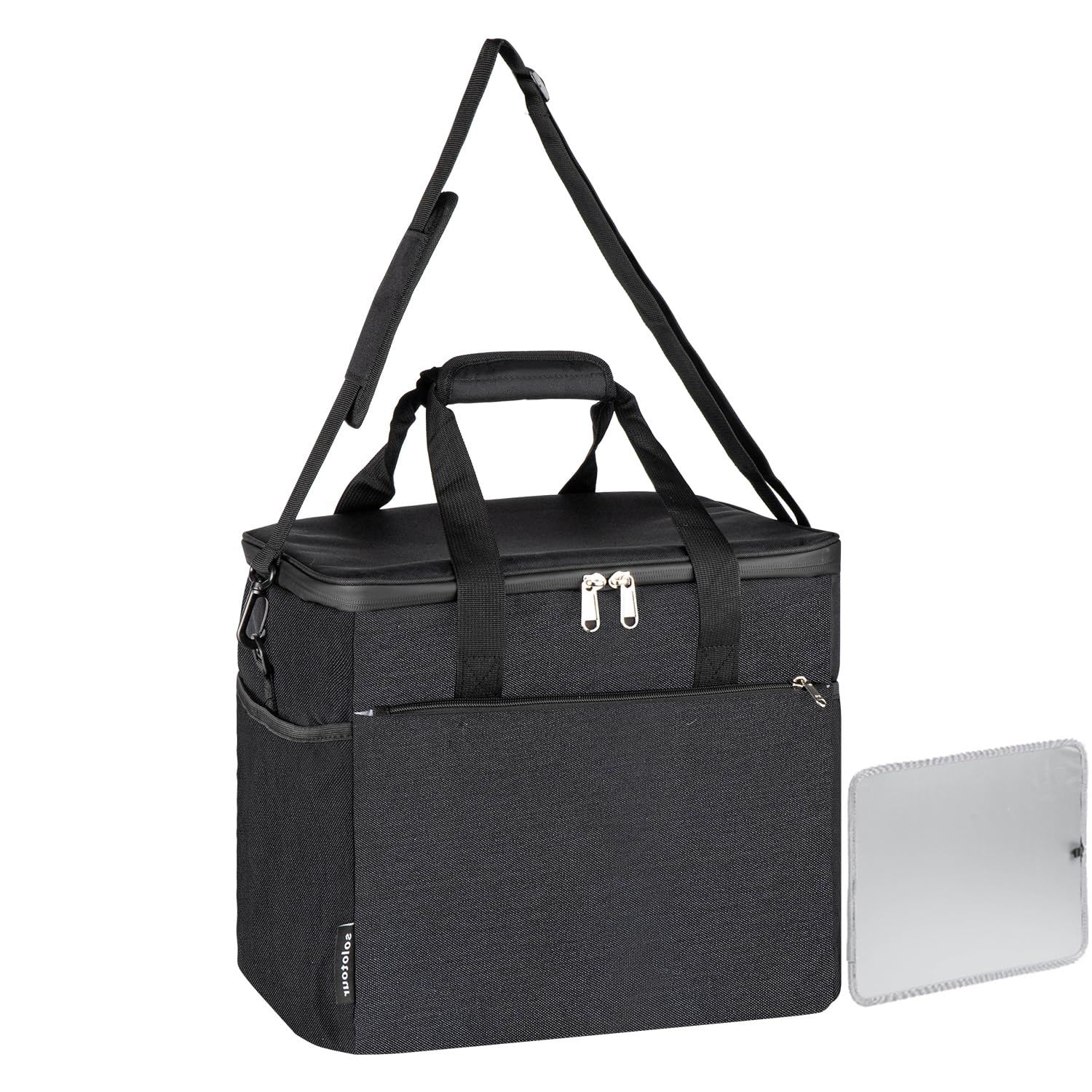 

Solotour Cooler Box Insulated Bag Soft Cooler Outdoor Camping Shopping [Bottom Plate/Side Panel/Waterless Zipper] (30L)