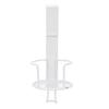 Desk Cup Holder Headphone Hanger Metal 2 in 1 Table Cup Holder Under Desk Headphone Bag Hook for Home Office White