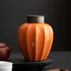 Carambola Storage Jar Ceramic Tea Sealed Jar Double Lid Delicate Table Top Decor Jewelry Cosmetic Box Kitchen Storage Container