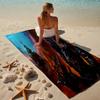 proof beach towel with a World of Warcraft characters5 pattern - soft,absorbent,quick-drying,machine washable - perfect for swimming,camping,bathing