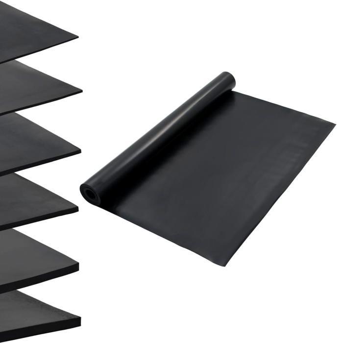 VidaXL Tapis Revêtement de Sol Intérieur Maison Garage Bureau Atelier Salle de Sport Caoutchouc Antidérapant 1,2x5 m 2 mm 143958