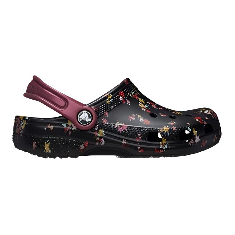 Crocs Comfortable Breathable Versatile Childrens Sandals Kids Sandals Black Red 210354-0C4
