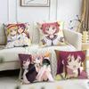 Yuru Yuri Cushion Cover Reversible Plush Pillow Cover – For Car, Sofa, Bedroom, Perfect As a Gift.