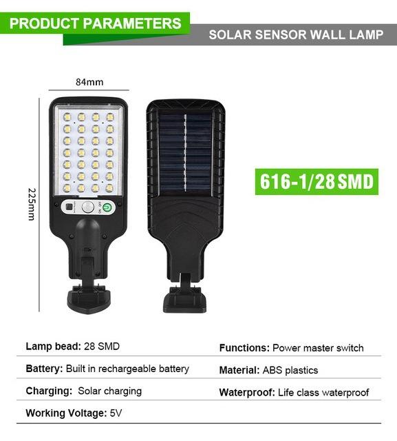 2025 Solar Lamps Outdoor Garden Light Waterproof Human Body Sensor Light Wall Lamp Led Remote Control Home Solar Street Lights