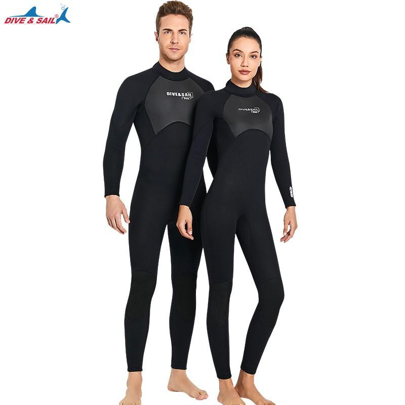 3mm Neoprene Wetsuit Men Women - Full Body Long Sleeve Dive Surf Suit Winter Warmth Snorkeling